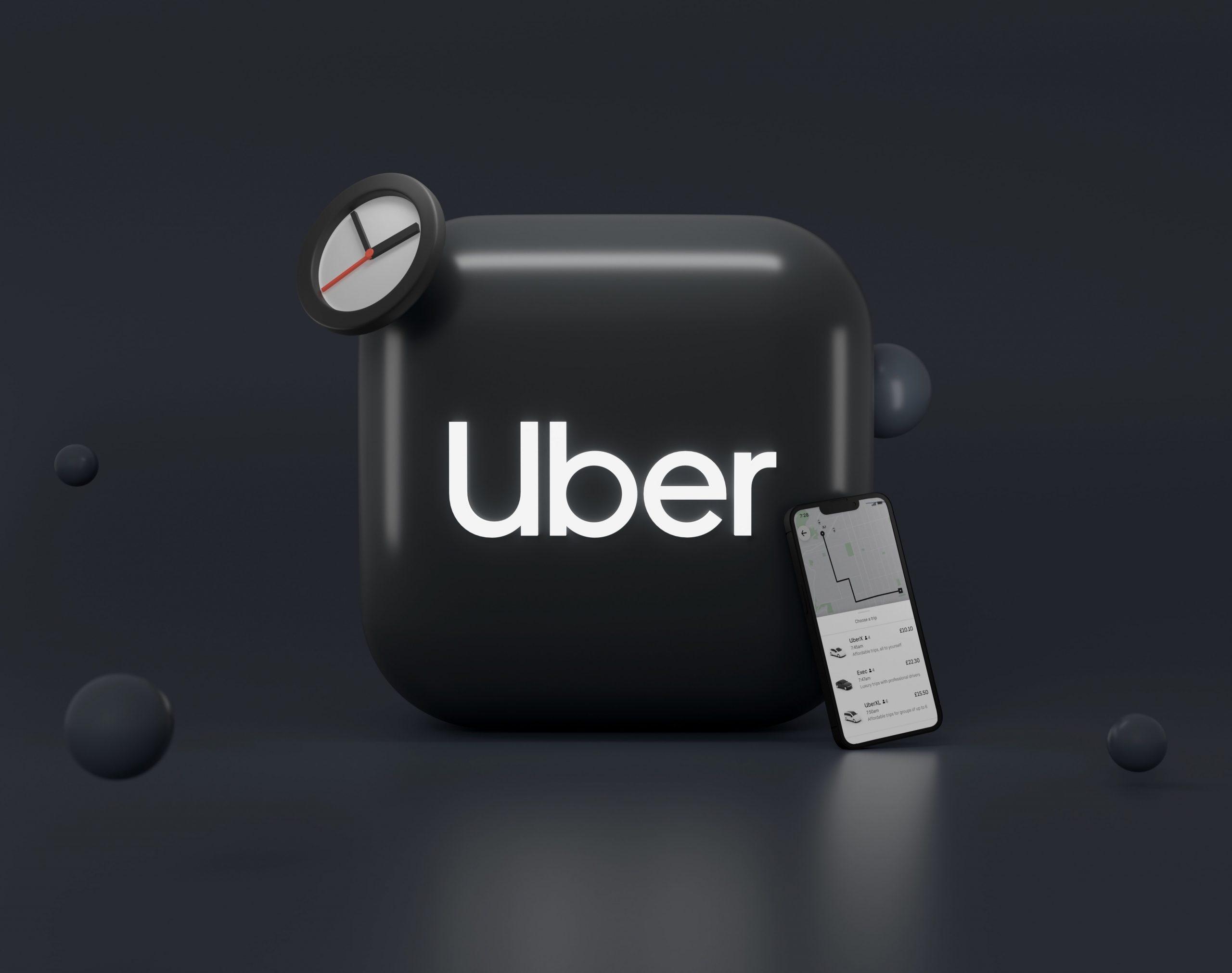 Uber 3d icon